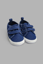 Load image into Gallery viewer, Redtag-Denim-Pram-Shoe-Pumps-Baby-0 to 18 Months