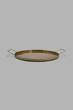Load image into Gallery viewer, Redtag-Gold-Metal-Round-Tray-Trays-Home-Dining-