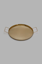 Load image into Gallery viewer, Redtag-Gold-Metal-Round-Tray-Trays-Home-Dining-