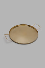 Load image into Gallery viewer, Redtag-Gold-Metal-Round-Tray-Trays-Home-Dining-
