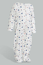 تنزيل الصورة على معرض الصور، Redtag-Navy-And-Red-Whale-Sleep-Suit-Sleepsuits-Baby-0 to 12 Months