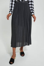 Load image into Gallery viewer, Redtag-Grey-Pleated-Midi-Skirt-Skirts-Women's-0