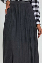 Load image into Gallery viewer, Redtag-Grey-Pleated-Midi-Skirt-Skirts-Women's-0