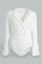 Load image into Gallery viewer, Redtag-White-Wrap-Top-Tops-Women's-