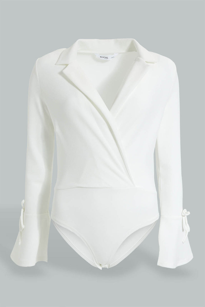 Redtag-White-Wrap-Top-Tops-Women's-