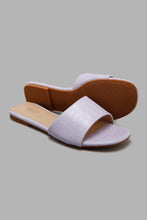 تنزيل الصورة على معرض الصور، Redtag-Lilac-Croc-Pu-Mule-Mules-Women's-