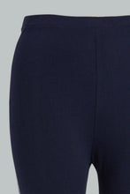 Load image into Gallery viewer, Redtag-Legging-With-Side-Print-Colour:Navy,-Filter:Plus-Size,-LDP-Leggings,-New-In,-New-In-LDP,-Non-Sale,-S22A,-Section:Women,-TBL-Women's-