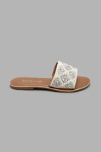 Load image into Gallery viewer, Redtag-Ivory-Embellished-Mule-Mules-Women's-