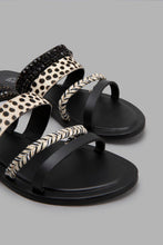 Load image into Gallery viewer, Redtag-Black-Strappy-Embellished-Mule-Mules-Women's-