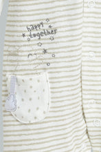 Load image into Gallery viewer, Redtag-Beige-Cut-&-Sewn-Boys-Romper-Rompers-Baby-0 to 12 Months
