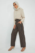 تنزيل الصورة على معرض الصور، Redtag-Wide-Leg-Striped-Trouser-Trousers-Women's-