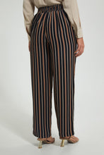 تنزيل الصورة على معرض الصور، Redtag-Wide-Leg-Striped-Trouser-Trousers-Women's-