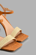 Load image into Gallery viewer, Redtag-Basket-Weave-Sandal-Colour:Tan,-Filter:Women's-Footwear,-New-In,-New-In-Women-FOO,-Non-Sale,-S22A,-Section:Women,-Women-Casual-Sandals-Women's-