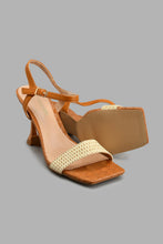 Load image into Gallery viewer, Redtag-Basket-Weave-Sandal-Colour:Tan,-Filter:Women's-Footwear,-New-In,-New-In-Women-FOO,-Non-Sale,-S22A,-Section:Women,-Women-Casual-Sandals-Women's-