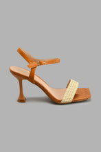 Load image into Gallery viewer, Redtag-Basket-Weave-Sandal-Colour:Tan,-Filter:Women's-Footwear,-New-In,-New-In-Women-FOO,-Non-Sale,-S22A,-Section:Women,-Women-Casual-Sandals-Women's-