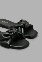 تنزيل الصورة على معرض الصور، Redtag-Black-Knot-Sandal-Colour:Black,-Filter:Women's-Footwear,-New-In,-New-In-Women-FOO,-Non-Sale,-S22A,-Section:Women,-Women-Casual-Sandals-Women's-
