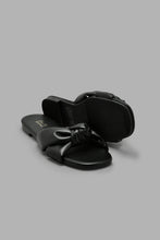 تنزيل الصورة على معرض الصور، Redtag-Black-Knot-Sandal-Colour:Black,-Filter:Women's-Footwear,-New-In,-New-In-Women-FOO,-Non-Sale,-S22A,-Section:Women,-Women-Casual-Sandals-Women's-