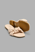 Load image into Gallery viewer, Redtag-Natural-Knot-Sandals-Colour:Beige,-Filter:Women's-Footwear,-New-In,-New-In-Women-FOO,-Non-Sale,-S22A,-Section:Women,-Women-Casual-Sandals-Women's-
