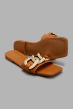 تنزيل الصورة على معرض الصور، Redtag-Square-Toe-Mule-With-Chain-Trim-Mules-Women's-