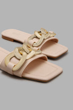 Load image into Gallery viewer, Redtag-Square-Toe-Mule-With-Chain-Trim-Mules-Women's-