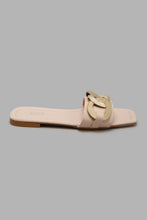 Load image into Gallery viewer, Redtag-Square-Toe-Mule-With-Chain-Trim-Mules-Women's-