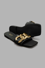 تنزيل الصورة على معرض الصور، Redtag-Square-Toe-Mule-With-Chain-Trim-Mules-Women's-