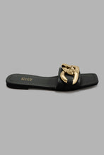 تنزيل الصورة على معرض الصور، Redtag-Square-Toe-Mule-With-Chain-Trim-Mules-Women's-