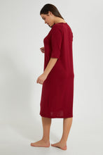 تنزيل الصورة على معرض الصور، Redtag-Plain-Knitted-Nightgown-Nightgowns-Women's-