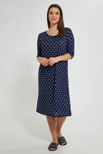 تنزيل الصورة على معرض الصور، Redtag-Printed-Knitted-Nightgown-Nightgowns-Women's-
