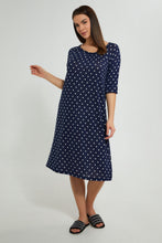 تنزيل الصورة على معرض الصور، Redtag-Printed-Knitted-Nightgown-Nightgowns-Women's-