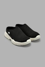 Load image into Gallery viewer, Redtag-Black-Fly-Knit-Mule-Trainer-Mules-Senior-Girls-5 to 14 Years