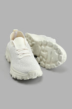 Load image into Gallery viewer, Redtag-Ivory-Diamante-Trainer-Colour:Ivory,-Filter:Girls-Footwear-(5-to-14-Yrs),-GSR-Trainers,-New-In,-New-In-GSR-FOO,-Non-Sale,-S22A,-Section:Kidswear-Senior-Girls-5 to 14 Years