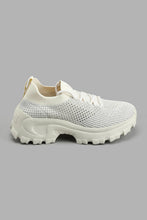 Load image into Gallery viewer, Redtag-Ivory-Diamante-Trainer-Colour:Ivory,-Filter:Girls-Footwear-(5-to-14-Yrs),-GSR-Trainers,-New-In,-New-In-GSR-FOO,-Non-Sale,-S22A,-Section:Kidswear-Senior-Girls-5 to 14 Years