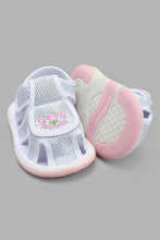 Load image into Gallery viewer, Redtag-White-Floral-Embroidered-Pump-Pumps-Infant-Girls-1 to 3 Years