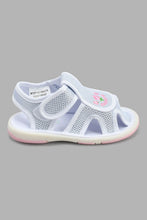 Load image into Gallery viewer, Redtag-White-Floral-Embroidered-Pump-Pumps-Infant-Girls-1 to 3 Years