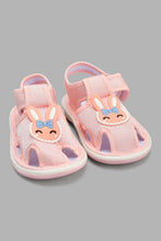 Load image into Gallery viewer, Redtag-Pink-Bunny-Trim-Pump-Pumps-Infant-Girls-1 to 3 Years
