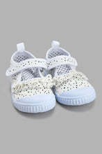Load image into Gallery viewer, Redtag-White-Polka-Dot-Print-Pump-Pumps-Infant-Girls-1 to 3 Years