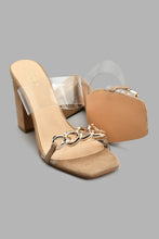 Load image into Gallery viewer, Redtag-Taupe-Vinyl-Chain-Mule-Colour:Taupe,-Filter:Women's-Footwear,-New-In,-New-In-Women-FOO,-Non-Sale,-S22A,-Section:Women,-Women-Casual-Sandals-Women's-