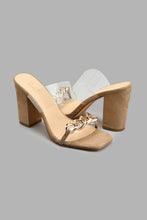Load image into Gallery viewer, Redtag-Taupe-Vinyl-Chain-Mule-Colour:Taupe,-Filter:Women's-Footwear,-New-In,-New-In-Women-FOO,-Non-Sale,-S22A,-Section:Women,-Women-Casual-Sandals-Women's-