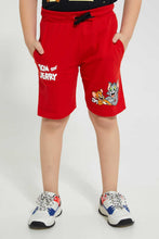 Load image into Gallery viewer, Redtag-Red-Tom-And-Jerry-Elasticated-Waist-Short-Active-Shorts-Boys-2 to 8 Years