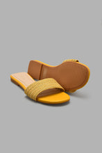 Load image into Gallery viewer, Redtag-Mustard-Weave-Mule-Colour:Mustard,-Filter:Women's-Footwear,-New-In,-New-In-Women-FOO,-Non-Sale,-S22A,-Section:Women,-Women-Casual-Sandals-Women's-