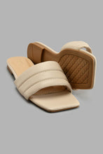 Load image into Gallery viewer, Redtag-Natural-Stitched-Upper-Mule-Colour:Beige,-Filter:Women's-Footwear,-New-In,-New-In-Women-FOO,-Non-Sale,-S22A,-Section:Women,-Women-Casual-Sandals-Women's-