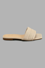 Load image into Gallery viewer, Redtag-Natural-Stitched-Upper-Mule-Colour:Beige,-Filter:Women's-Footwear,-New-In,-New-In-Women-FOO,-Non-Sale,-S22A,-Section:Women,-Women-Casual-Sandals-Women's-