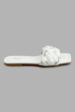 Load image into Gallery viewer, Redtag-White-Chain-Inset-Mule-Colour:White,-Filter:Women's-Footwear,-New-In,-New-In-Women-FOO,-Non-Sale,-S22A,-Section:Women,-Women-Casual-Sandals-Women's-