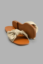 Load image into Gallery viewer, Redtag-Taupe-Pleat-Bow-Mule-Colour:Taupe,-Filter:Women's-Footwear,-New-In,-New-In-Women-FOO,-Non-Sale,-S22A,-Section:Women,-Women-Casual-Sandals-Women's-