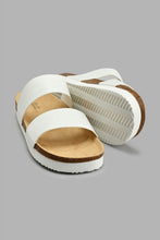 Load image into Gallery viewer, Redtag-White-Double-Strap-Comfort-Mule-Colour:White,-Filter:Women's-Footwear,-New-In,-New-In-Women-FOO,-Non-Sale,-S22A,-Section:Women,-Women-Casual-Sandals-Women's-