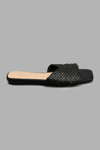 Load image into Gallery viewer, Redtag-Black-Weave-Mule-Colour:Black,-Filter:Women's-Footwear,-New-In,-New-In-Women-FOO,-Non-Sale,-S22A,-Section:Women,-Women-Casual-Sandals-Women's-