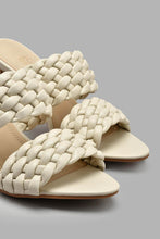 Load image into Gallery viewer, Redtag-Ivory-Plait-Mule-Colour:Ivory,-Filter:Women's-Footwear,-New-In,-New-In-Women-FOO,-Non-Sale,-S22A,-Section:Women,-Women-Casual-Sandals-Women's-