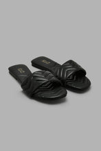Load image into Gallery viewer, Redtag-Black-Quilt-Mule-Colour:Black,-Filter:Women's-Footwear,-New-In,-New-In-Women-FOO,-Non-Sale,-S22A,-Section:Women,-Women-Casual-Sandals-Women's-