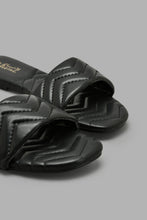 Load image into Gallery viewer, Redtag-Black-Quilt-Mule-Colour:Black,-Filter:Women's-Footwear,-New-In,-New-In-Women-FOO,-Non-Sale,-S22A,-Section:Women,-Women-Casual-Sandals-Women's-